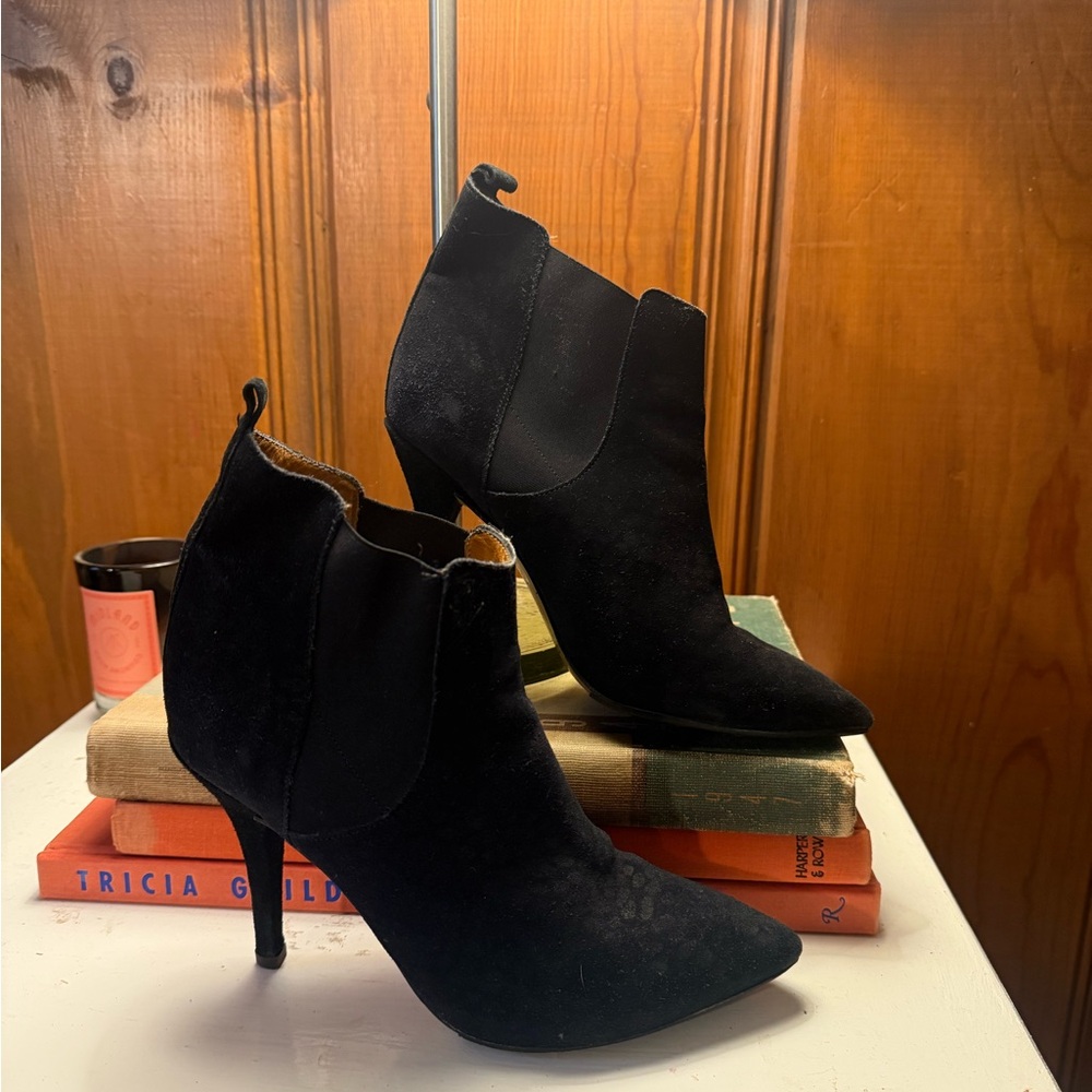 Isabel Marant Black Suede Ankle Booties